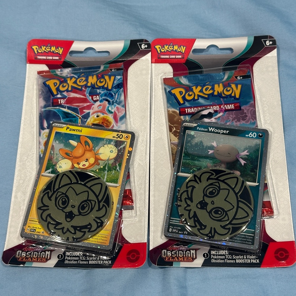 Pokemon TCG OBSIDIAN FLAMES PAWMI Sealed Booster Packs Lot Of 2